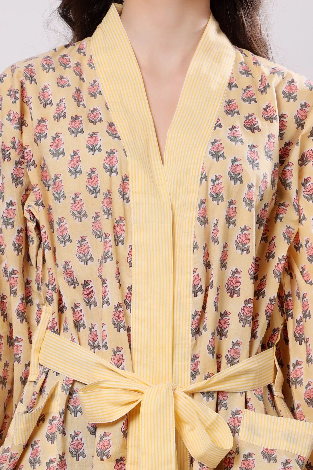 Marigold Muse Printed Wrap Midi Dress