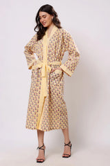 Marigold Muse Printed Wrap Midi Dress