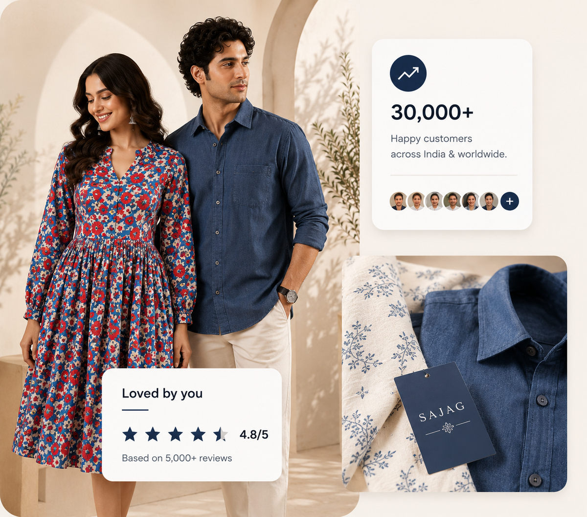 Sajag fashion and Indian craftsmanship